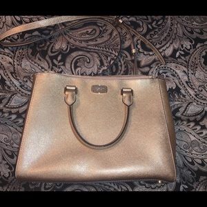 MK Michael Kors Gold Metallic Handbag